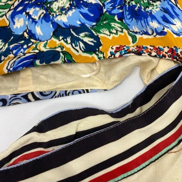 Anthropologie One Shoulder Printed Silk Dress US4 - Picture 8 of 9